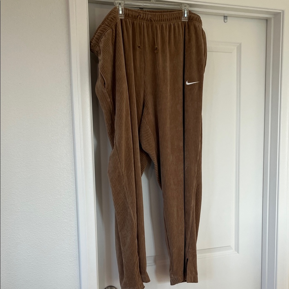 WMNS VELOUR WIDE-LEG PANTS